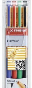 STABILO pointViscoGel-Rol. 4er