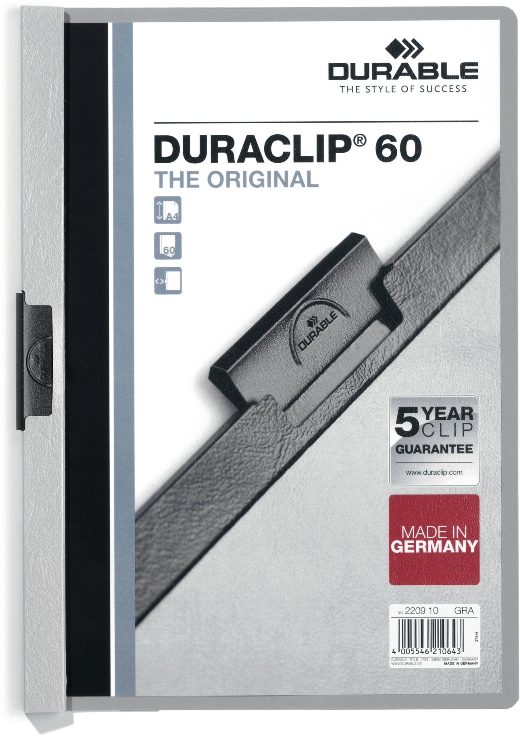 DURACLIP Big Clip grau