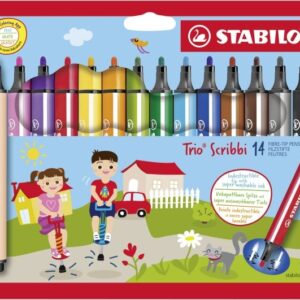 STABILO Trio Scribby Etui 14er