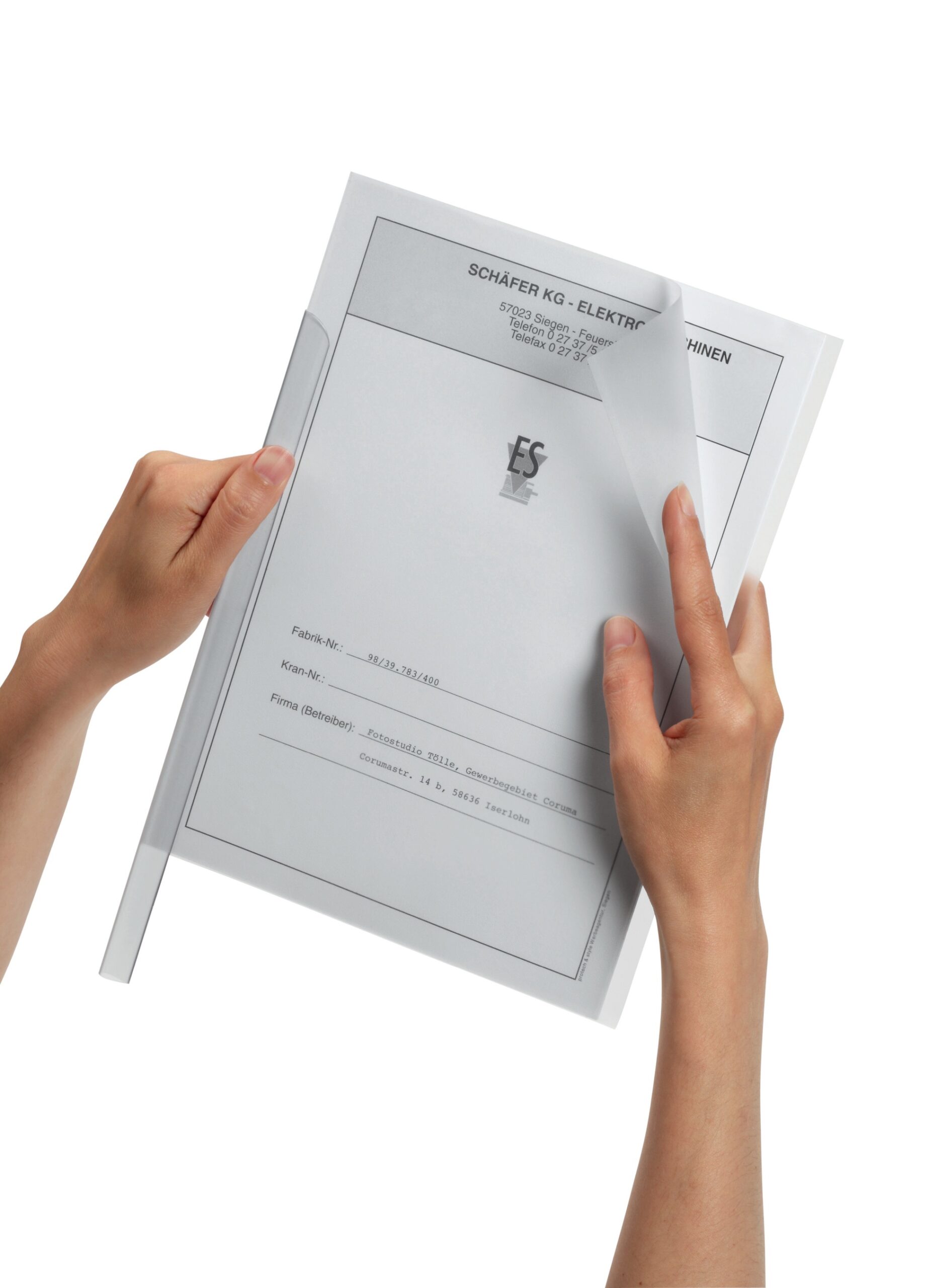 Sichtfalter A4 transparent