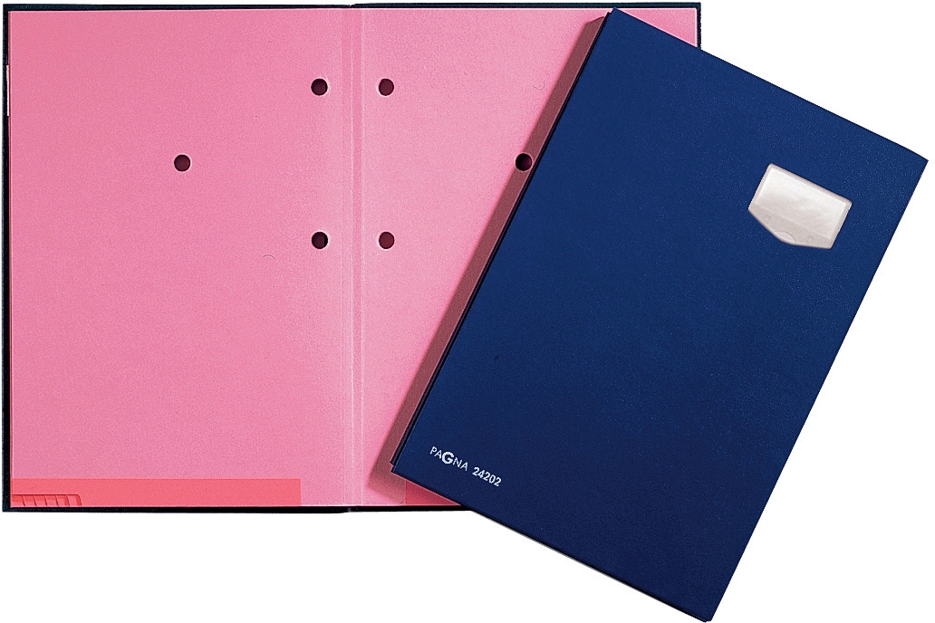 Unterschriften-Mappe blau