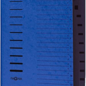 Ordnungsmappe 12-Tlg. blau