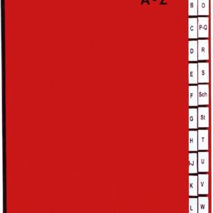 Pagna Pultordner 24tlg. A-Z rot