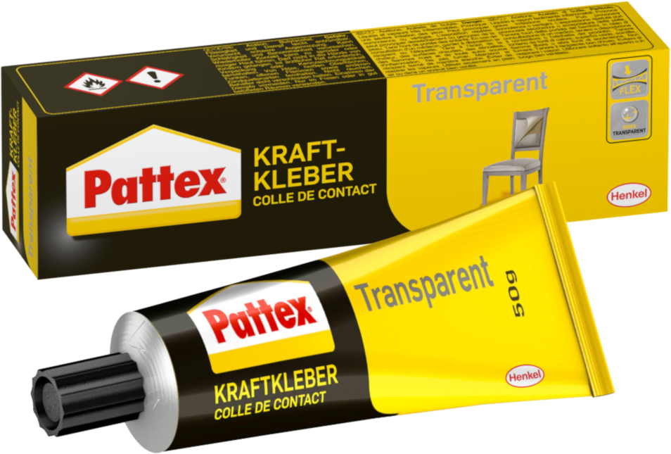 Kontaktkleber transparent