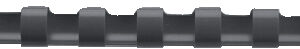 Plastikbinderücken 6mm schwarz