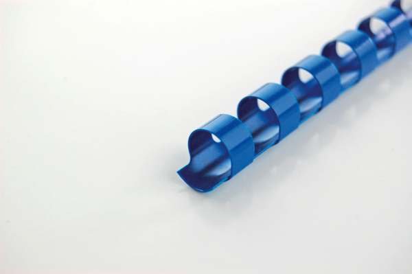 Plastikbinderücken 10mm blau