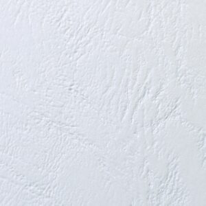 Einbanddeckel LeatherGrain wei