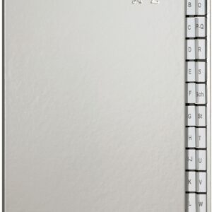 Pultordner A-Z 24tlg silber