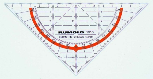 RUMOLD Geodreieck 14cm