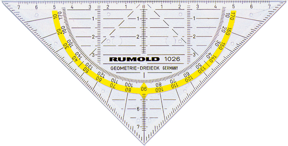 RUMOLD Geodreieck 14cm
