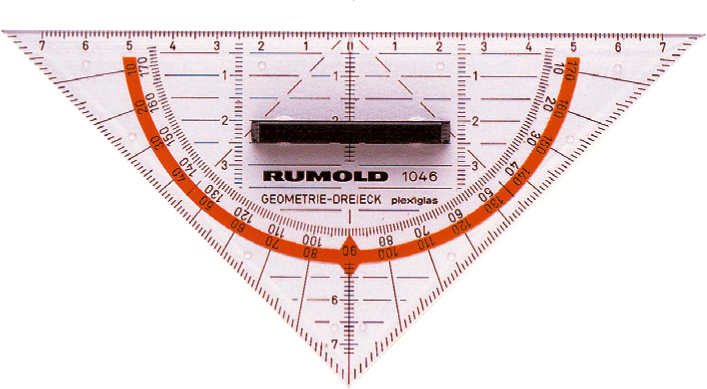RUMOLD Geodreieck 14cm