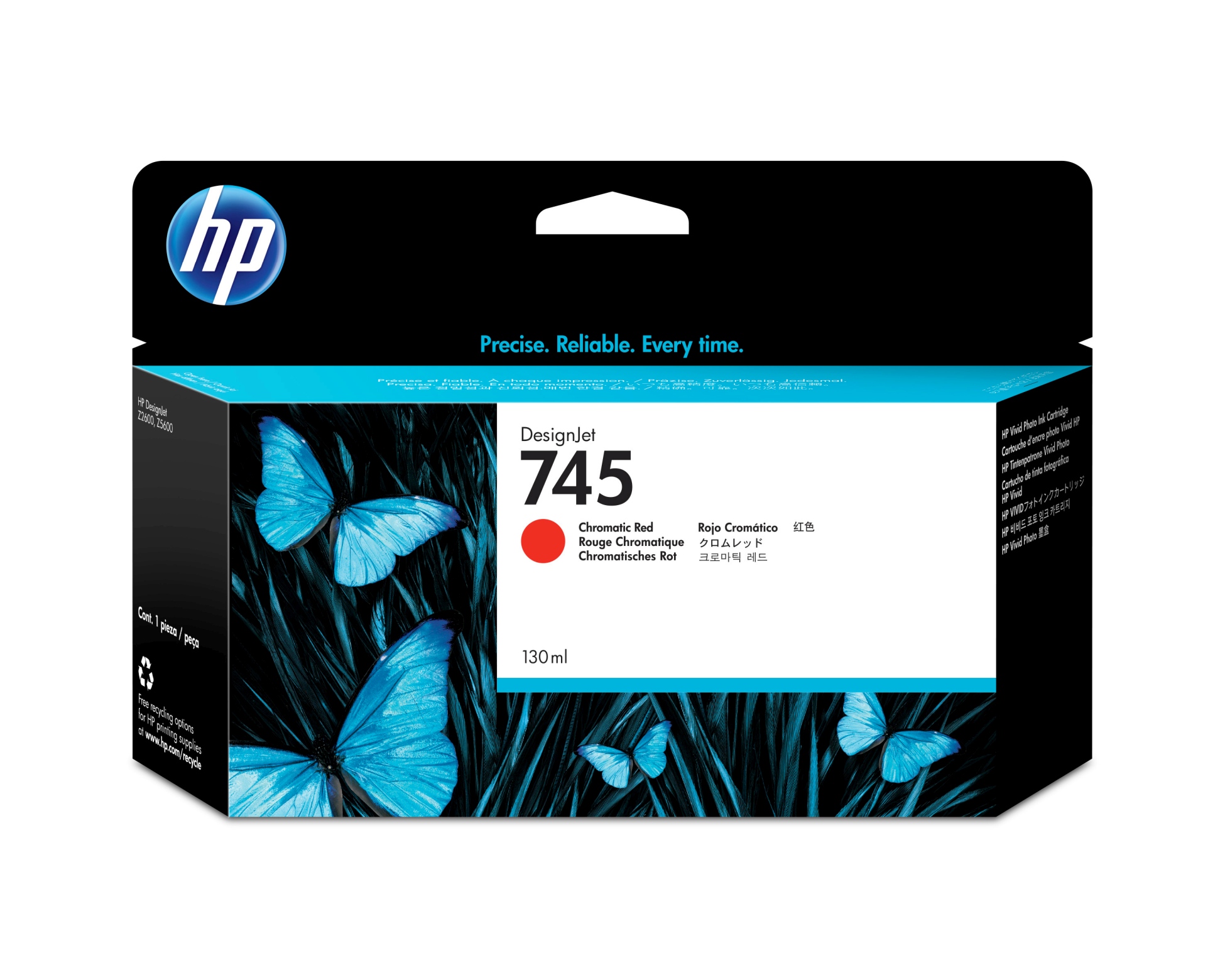 HP Tintenpatrone 745 chrom.red