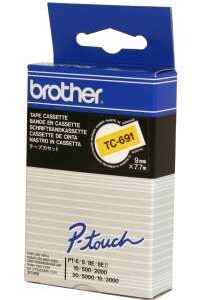 P-touch Band 9mm gelb-schwarz