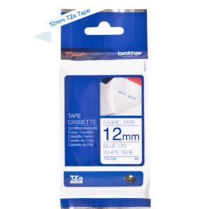 P-touch Band 12mm weiss-blau