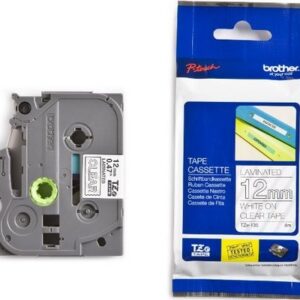 P-touch Band 12mm trans.-weiss