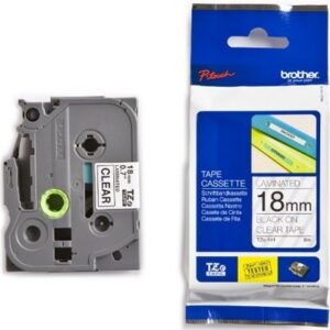 P-touch Band 18mm transp-schwarz