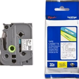 P-touch Band 18mm transp-weiss