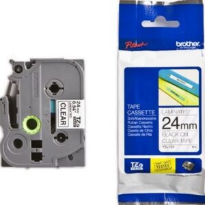 P-touch Band 24mm transp-schwarz