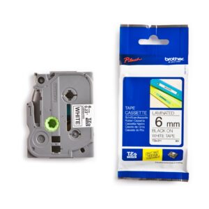 P-touch Band 6mm weiss-schwarz