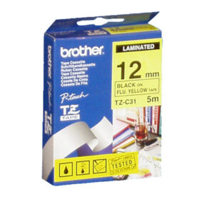 P-touch Band 12mm gelb-fl-schw