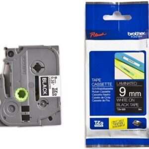 P-touch Band 9mm schwarz-weiss