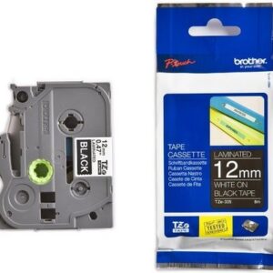 P-touch Band 12mm schwarz-weiss