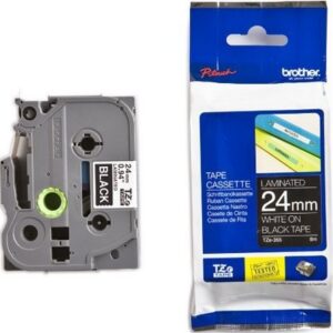 P-touch Band 24mm schwar-weiss