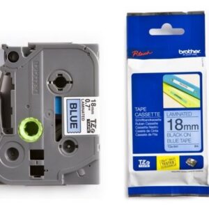 P-touch Band 18mm blau-schwarz