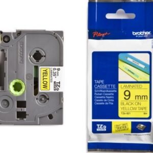 P-touch Band 9mm gelb-schwarz