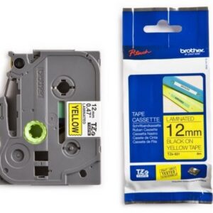 P-touch Band 12mm gelb-schwarz