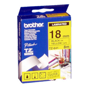 P-touch Band 18mm gelb-schwarz