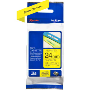 P-touch Band 24mm gelb-schwarz