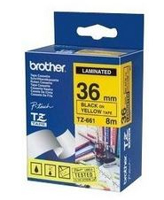 P-touch Band 36mm gelb-schwarz