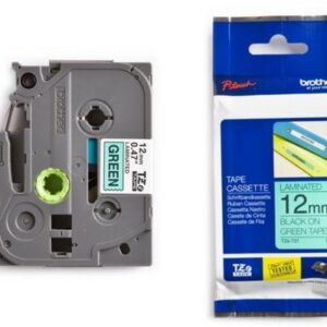 P-touch Band 12mm grün-schwarz