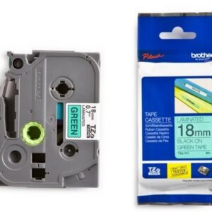 P-touch Band 18mm grün-schwarz