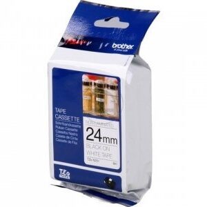 P-touch Band 24mm weiss-schwar