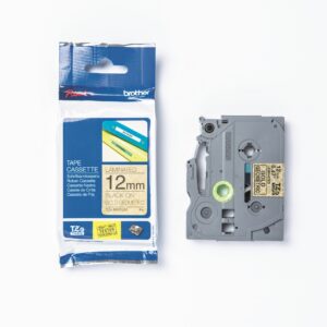 P-touch Band 12mm gold-schwarz