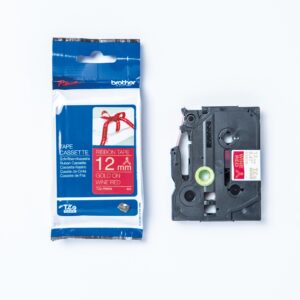 P-touch Band 12mm rot-gold