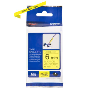 P-touch Band 6mm gelb-schwarz