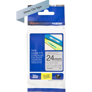 P-touch Band 24mm sil.m.-schw.