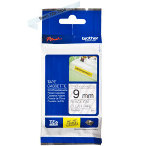 P-touch Band 9mm transp.-schw.