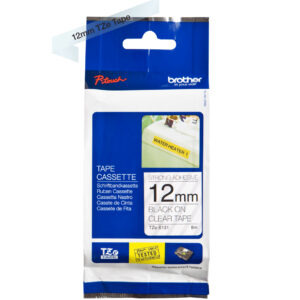 P-touch Band 12mm trans.-schw.