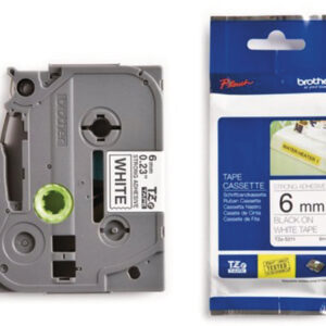 P-touch Band 6mm weiss-schwarz