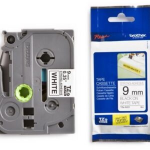 P-touch Band 9mm schwarz-weiss