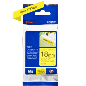 P-touch Band 18mm gelb-schwarz