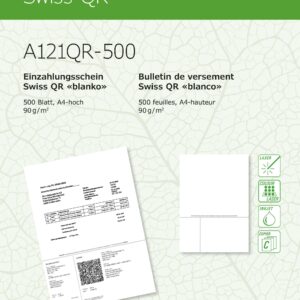 Einzahlungsschein, Simfacture A4 QR FSC