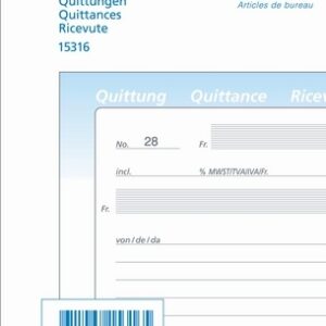 Quittungen A6 50x2 d/f/i