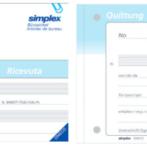 Quittungen A6 quer 50x3 d/f/i