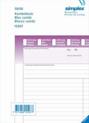 Kombiblock A5 50x2 d/f/i