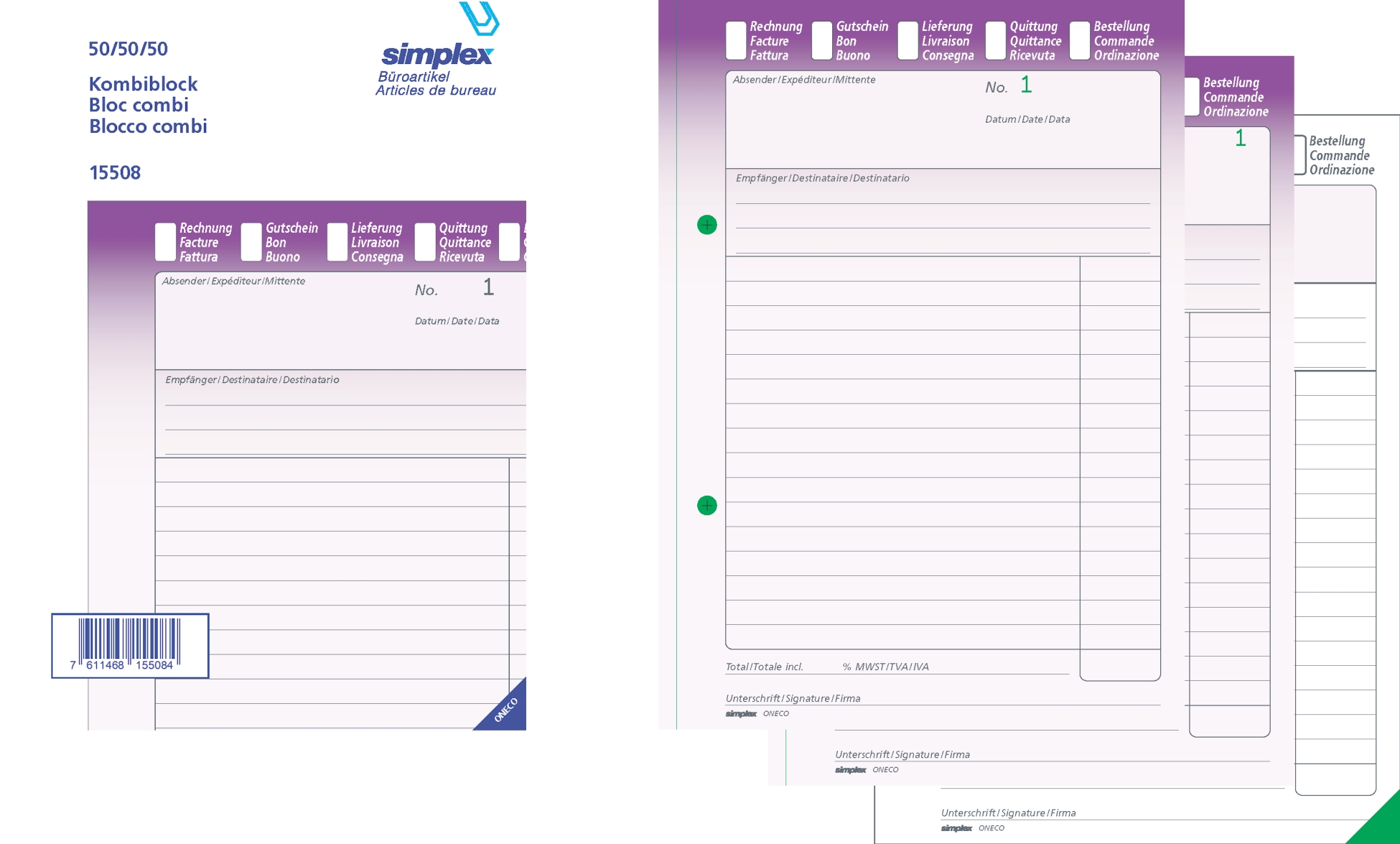 Kombiblock A5 50x3 d/f/i